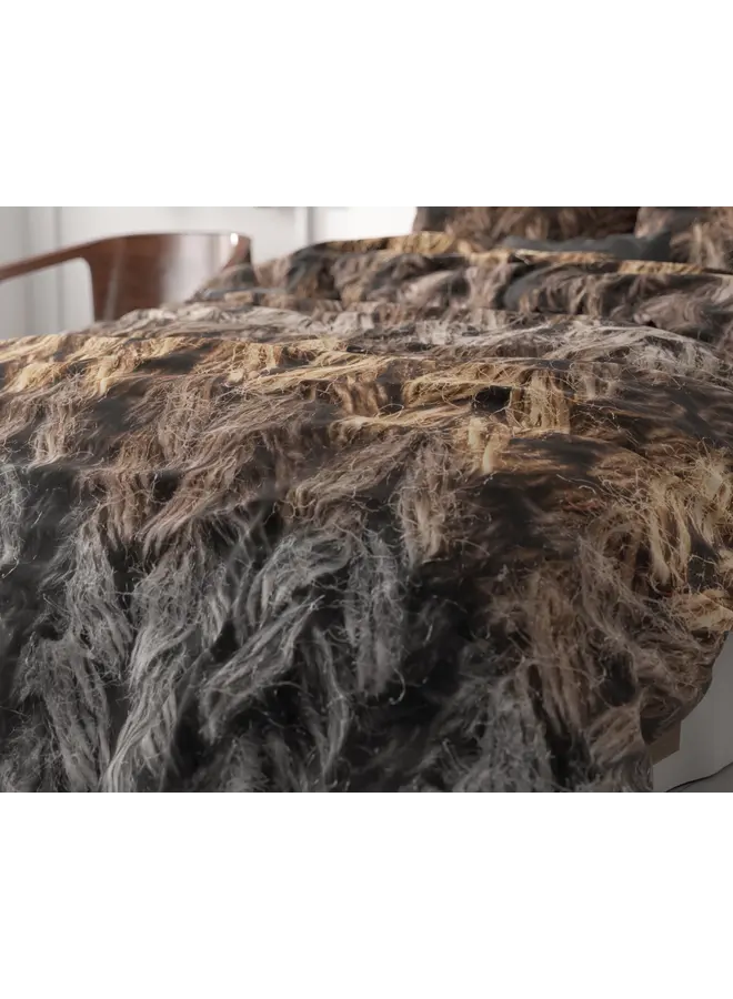 Sleeptime Dekbedovertrek Trendy knits Bruin - Microvezel