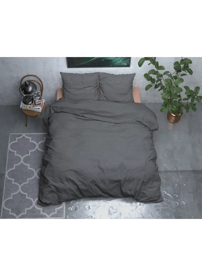 Sleeptime Dekbedovertrek Jason Antraciet - Flanel