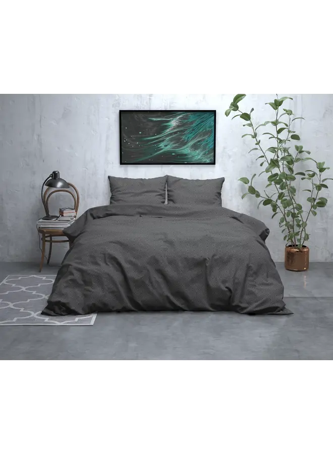 Sleeptime Dekbedovertrek Jason Antraciet - Flanel