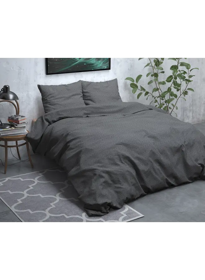 Sleeptime Dekbedovertrek Jason Antraciet - Flanel