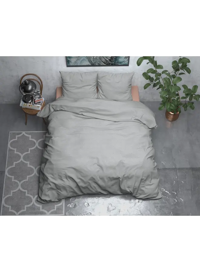 Sleeptime Dekbedovertrek Jason Grijs - Flanel