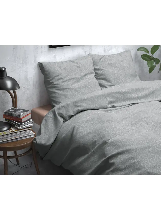 Sleeptime Dekbedovertrek Jason Grijs - Flanel