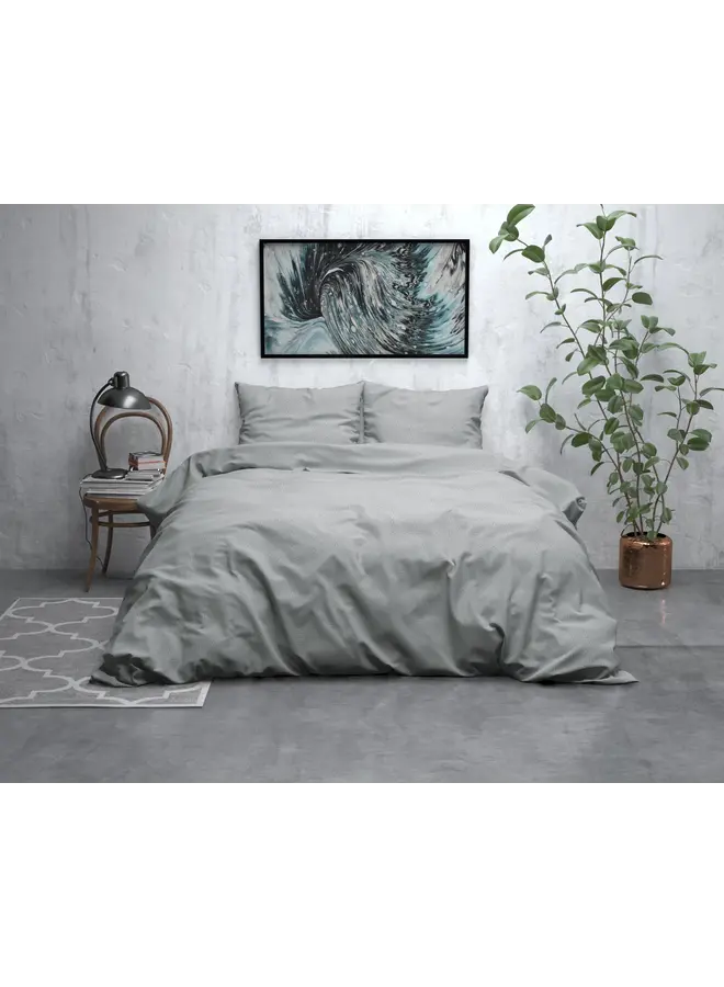 Sleeptime Dekbedovertrek Jason Grijs - Flanel