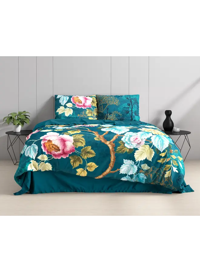 Sleeptime Dekbedovertrek Chanda Blauw - Katoen