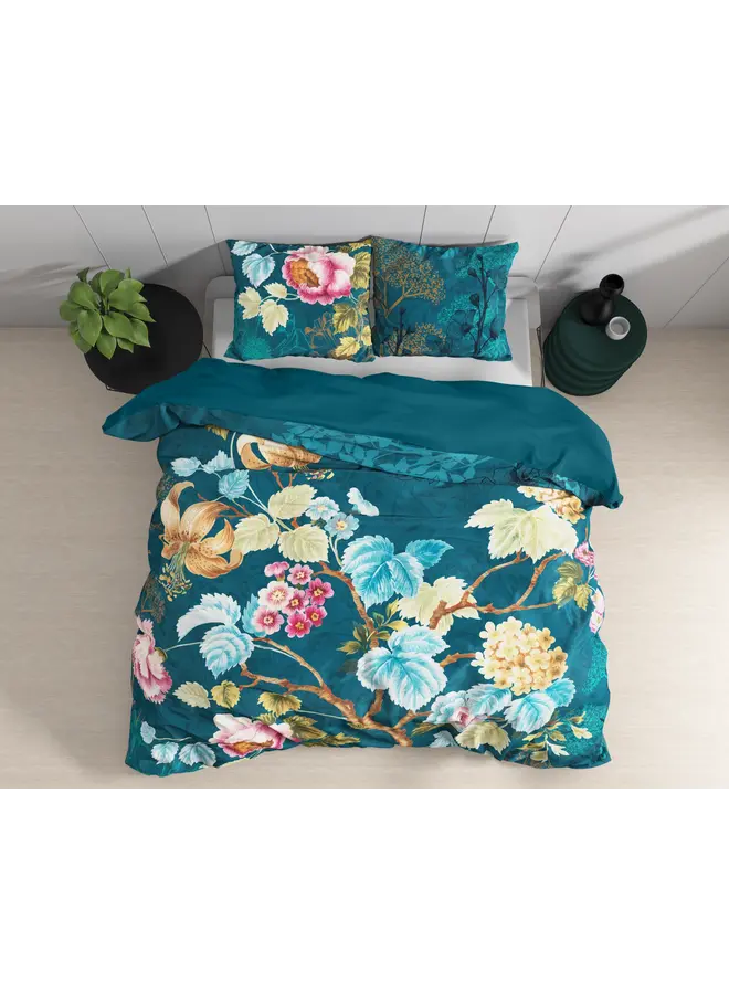 Sleeptime Dekbedovertrek Chanda Blauw - Katoen