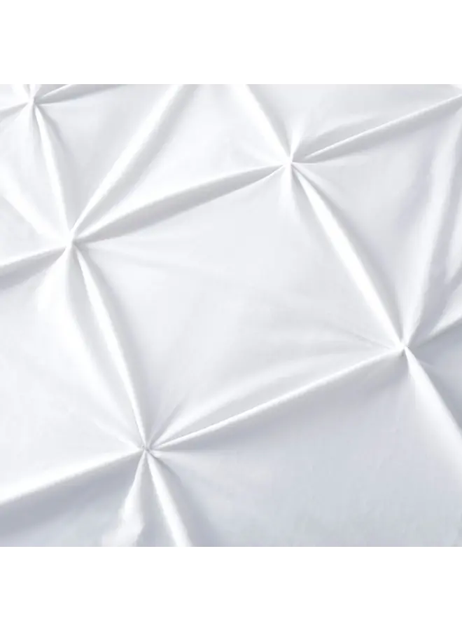 Sleeptime Dekbedovertrek Pintuck Wit - Velvet