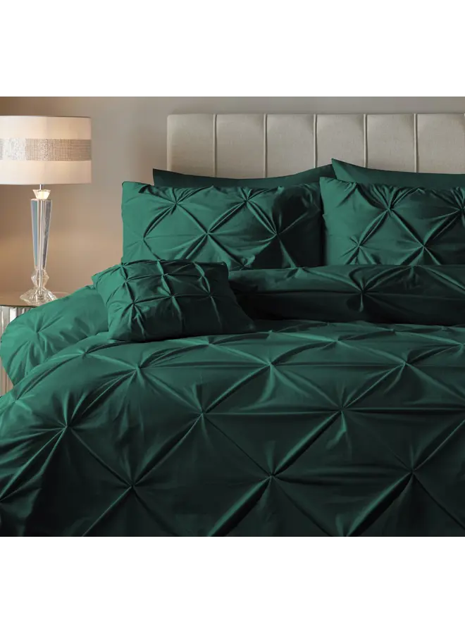 Sleeptime Dekbedovertrek Pintuck Groen - Velvet