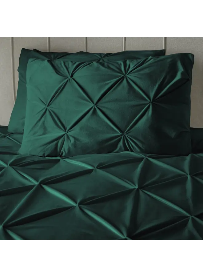 Sleeptime Dekbedovertrek Pintuck Groen - Velvet