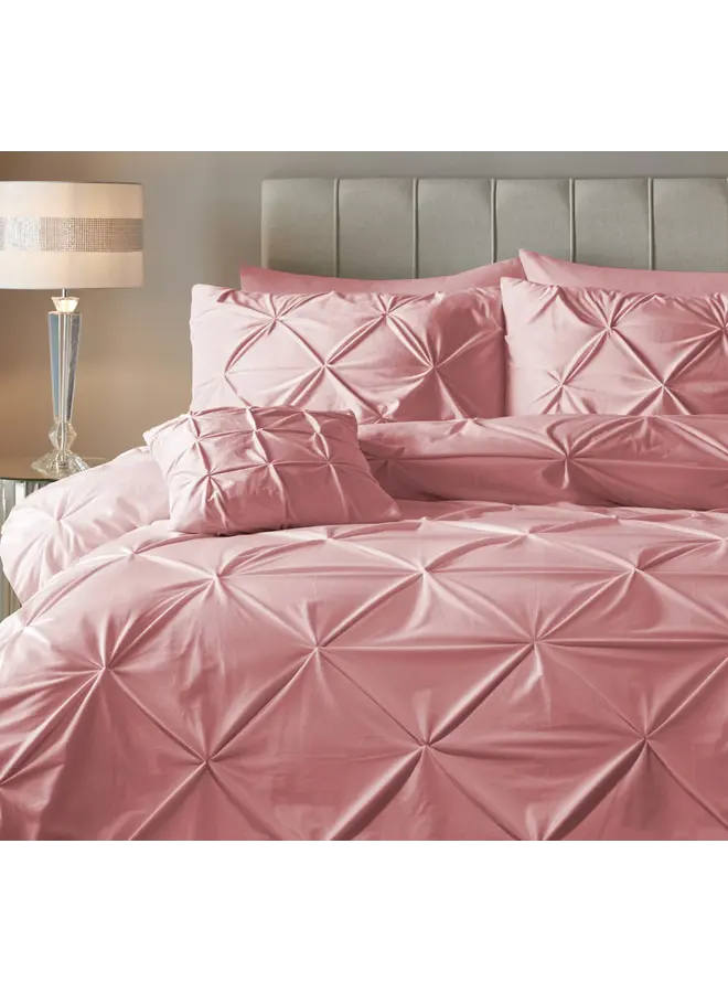 Sleeptime Dekbedovertrek Pintuck Roze - Velvet