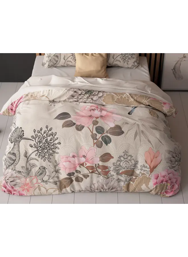 Sleeptime Dekbedovertrek Forest Flowers Créme - Microvezel