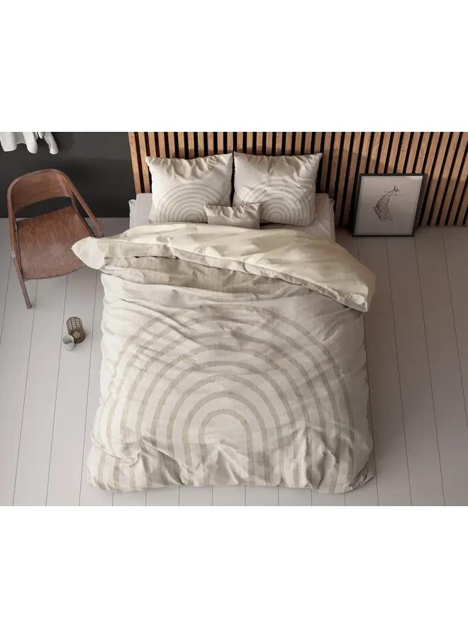 Sleeptime Dekbedovertrek Lobna Beige - Microvezel