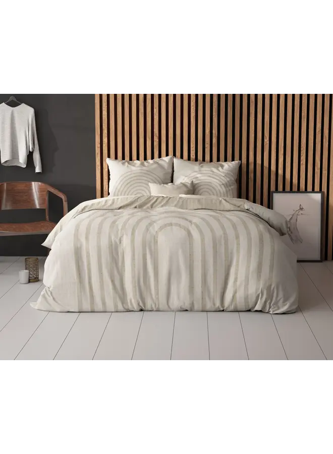 Sleeptime Dekbedovertrek Lobna Beige - Microvezel