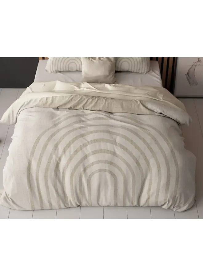 Sleeptime Dekbedovertrek Lobna Beige - Microvezel