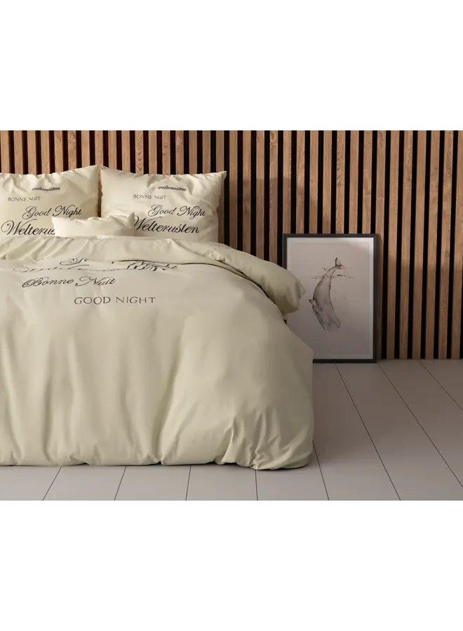 Sleeptime Dekbedovertrek Welterusten Crème - Microvezel