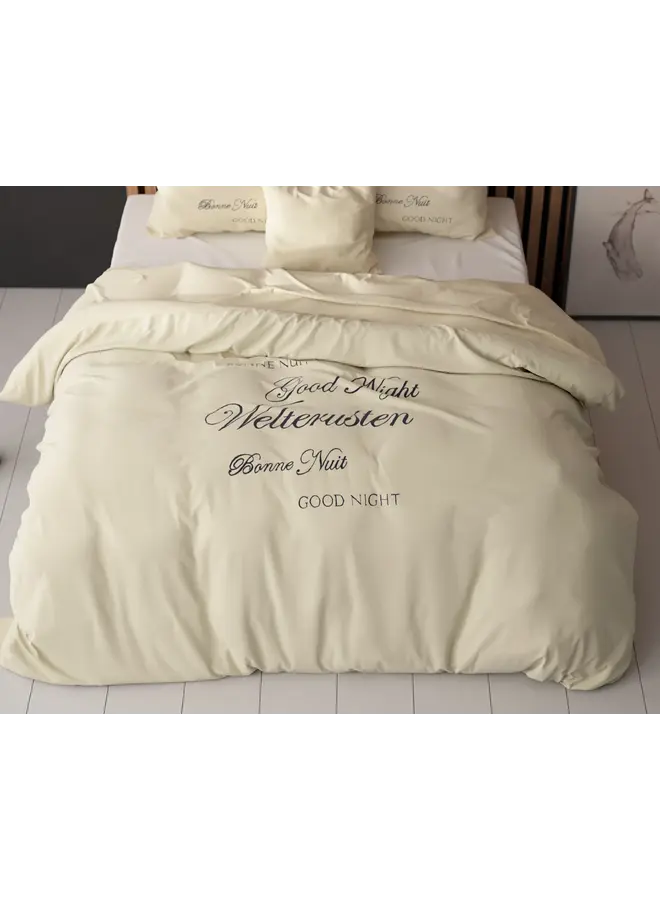 Sleeptime Dekbedovertrek Welterusten Crème - Microvezel