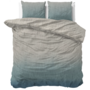 Sleeptime Dekbedovertrek Gradia Beige/Blauw - Flanel