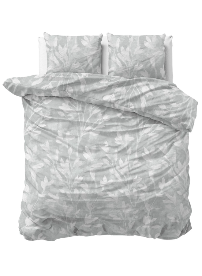 Sleeptime Dekbedovertrek Rosa Grijs - Flanel