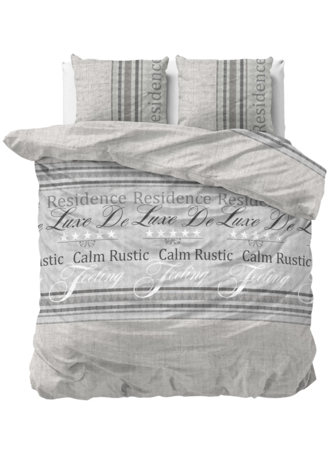 Dekbedovertrek Residence Grijs - Blended Katoen PL1
