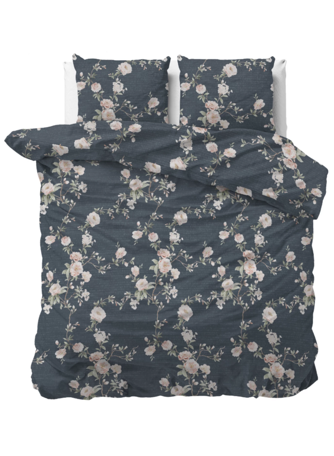 Dekbedovertrek Eloise 2 Indigo - Blended Katoen PL1