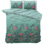 Sleeptime Dekbedovertrek Flower & Birds Turquoise - Microvezel