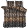 Sleeptime Dekbedovertrek Trendy knits Bruin - Microvezel
