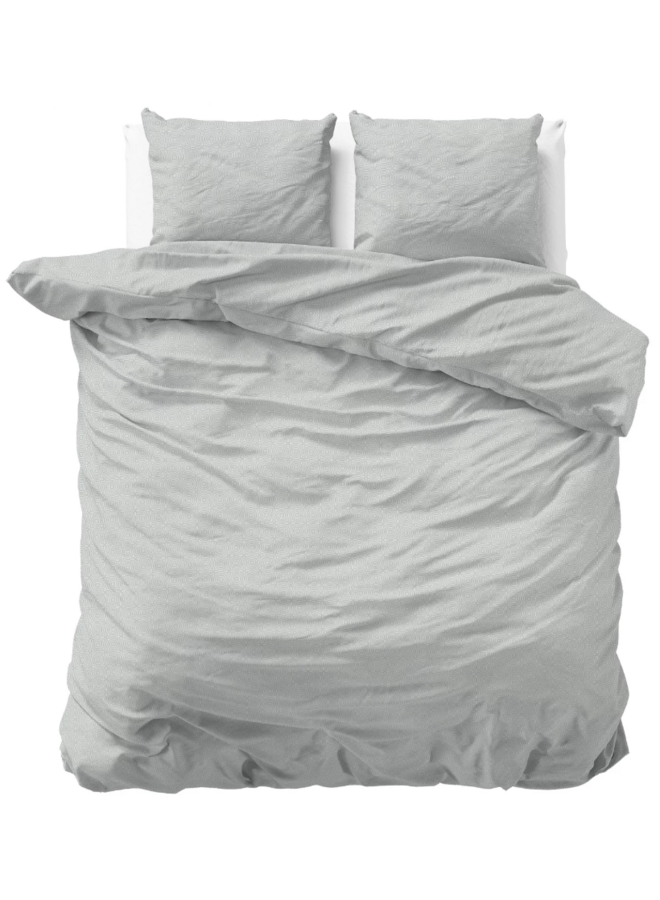 Sleeptime Dekbedovertrek Jason Grijs - Flanel