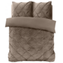 Sleeptime Dekbedovertrek Pintuck Taupe - Velvet