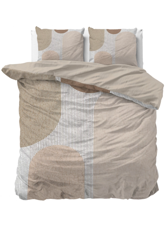 Sleeptime Dekbedovertrek Teddy Print Crème - Microvezel