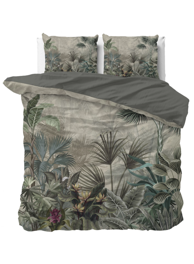 Sleeptime Dekbedovertrek Macy Groen - Microvezel