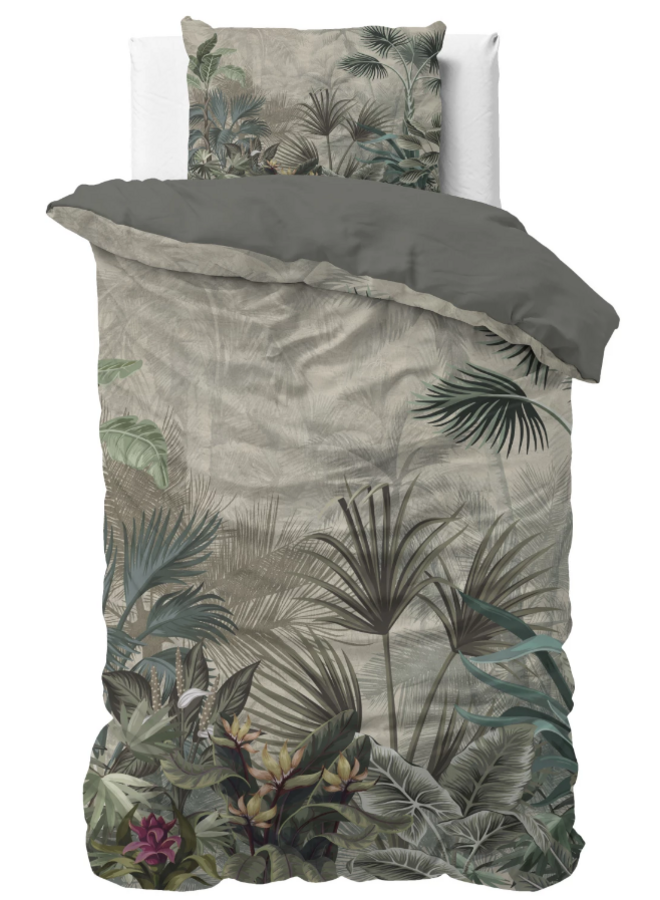 Sleeptime Dekbedovertrek Macy Groen - Microvezel