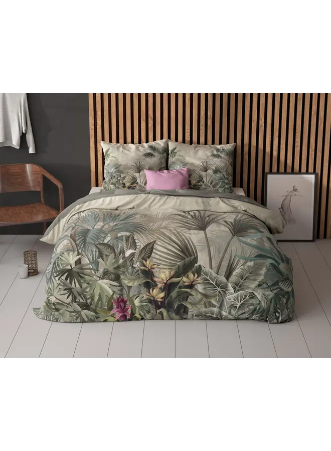 Sleeptime Dekbedovertrek Macy Groen - Microvezel