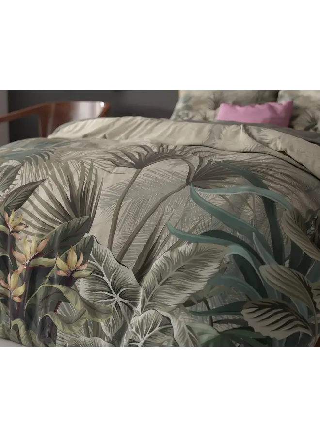 Sleeptime Dekbedovertrek Macy Groen - Microvezel