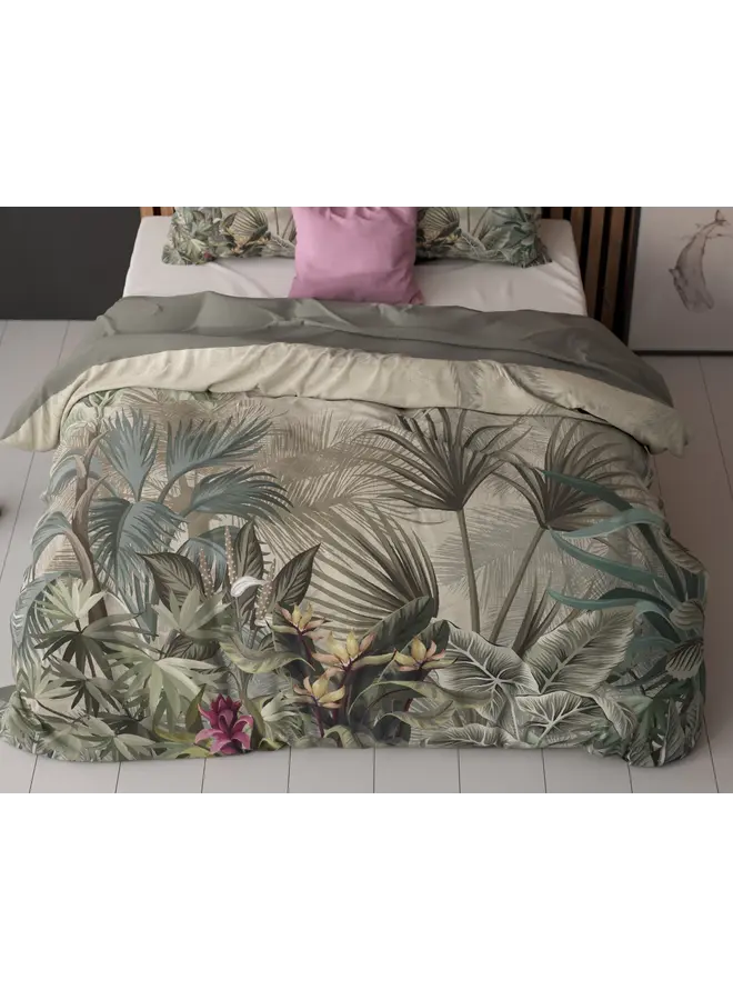 Sleeptime Dekbedovertrek Macy Groen - Microvezel