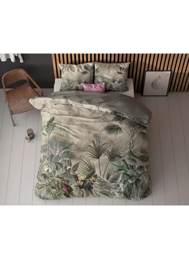Sleeptime Dekbedovertrek Macy Groen - Microvezel