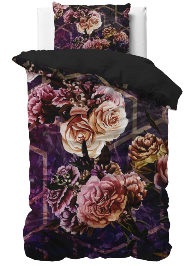 Sleeptime Dekbedovertrek Marise Paars - Microvezel