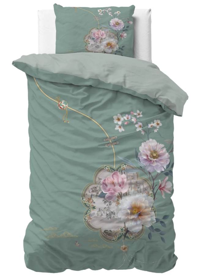 Sleeptime Dekbedovertrek Lyra Groen - Microvezel