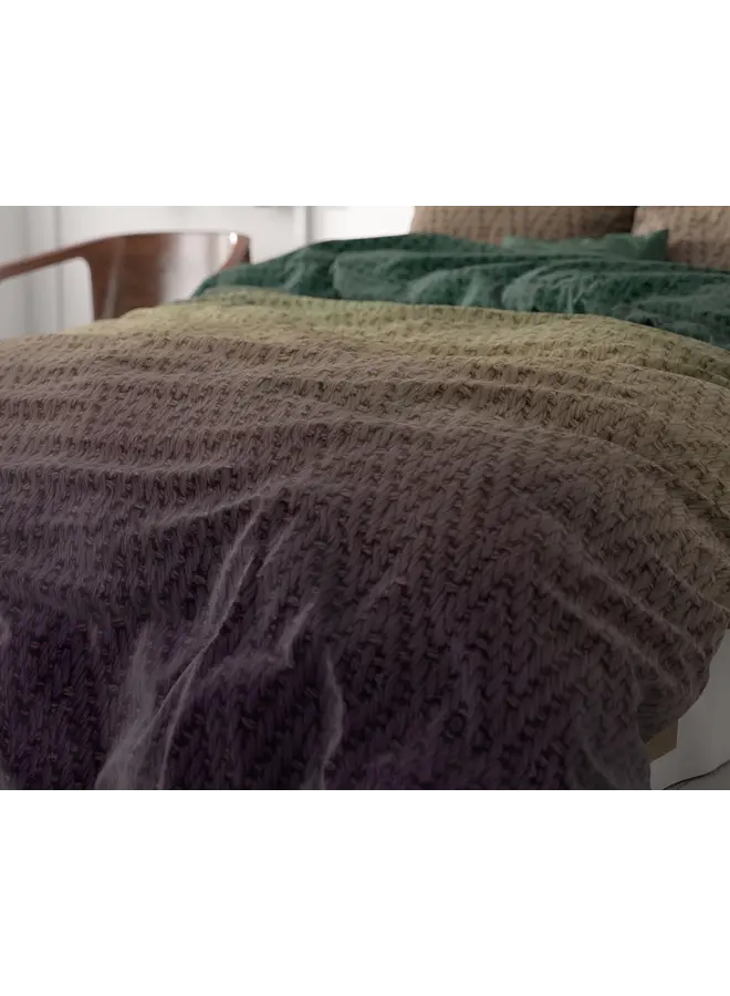 Sleeptime Dekbedovertrek Warm Knits Bruin - Microvezel