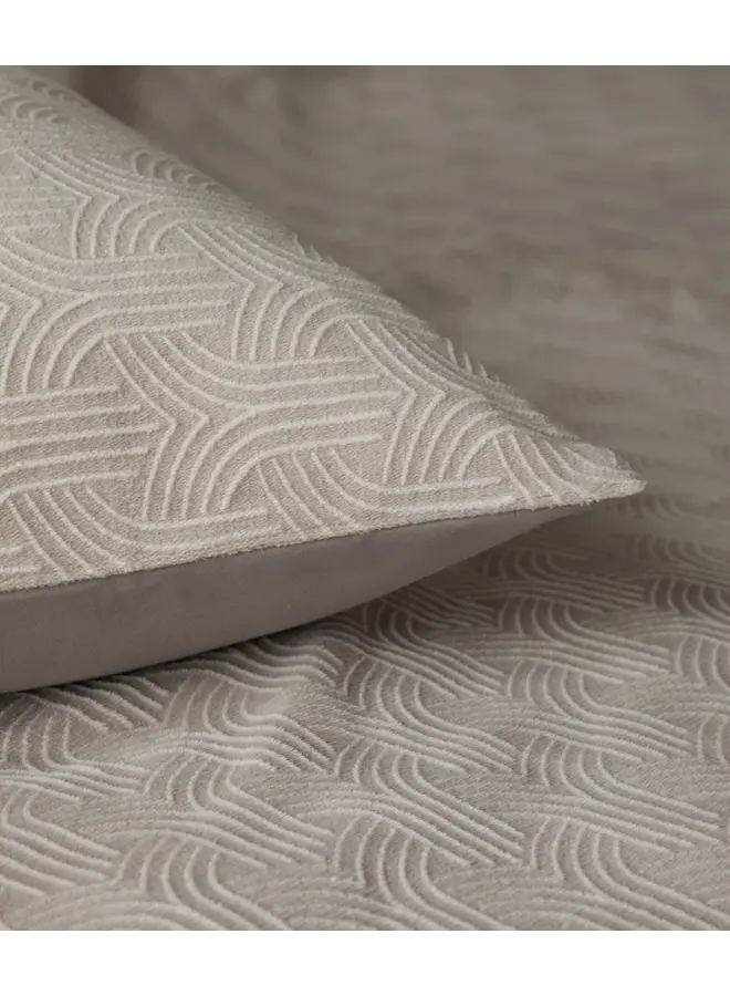 Sleeptime Dekbedovertrek Art Taupe - Flanel