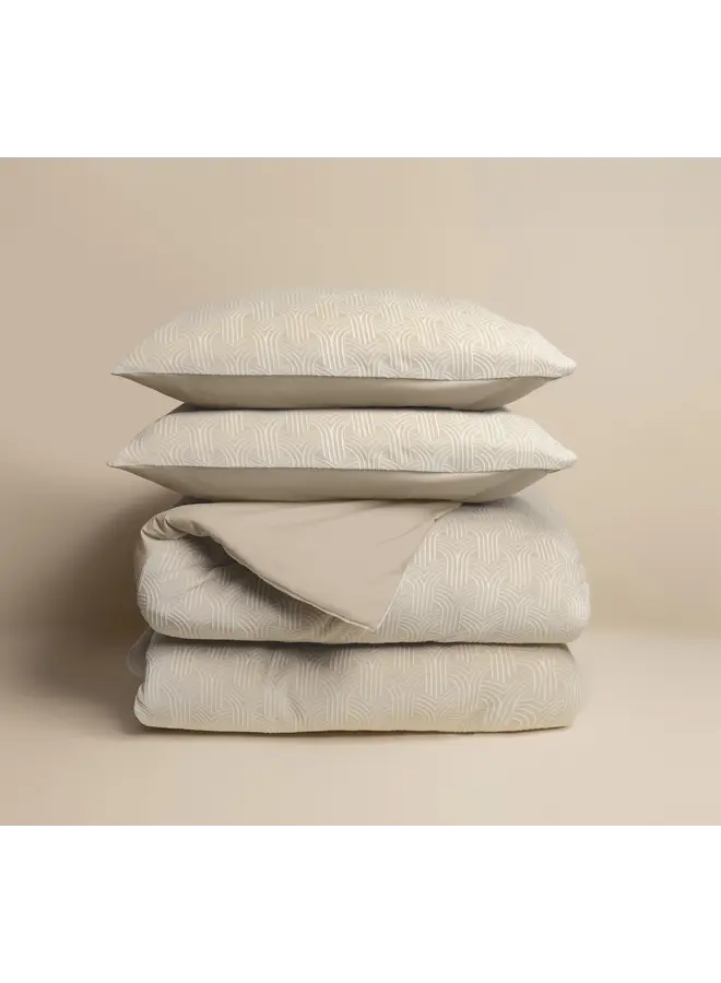 Sleeptime Dekbedovertrek Art Beige - Flanel