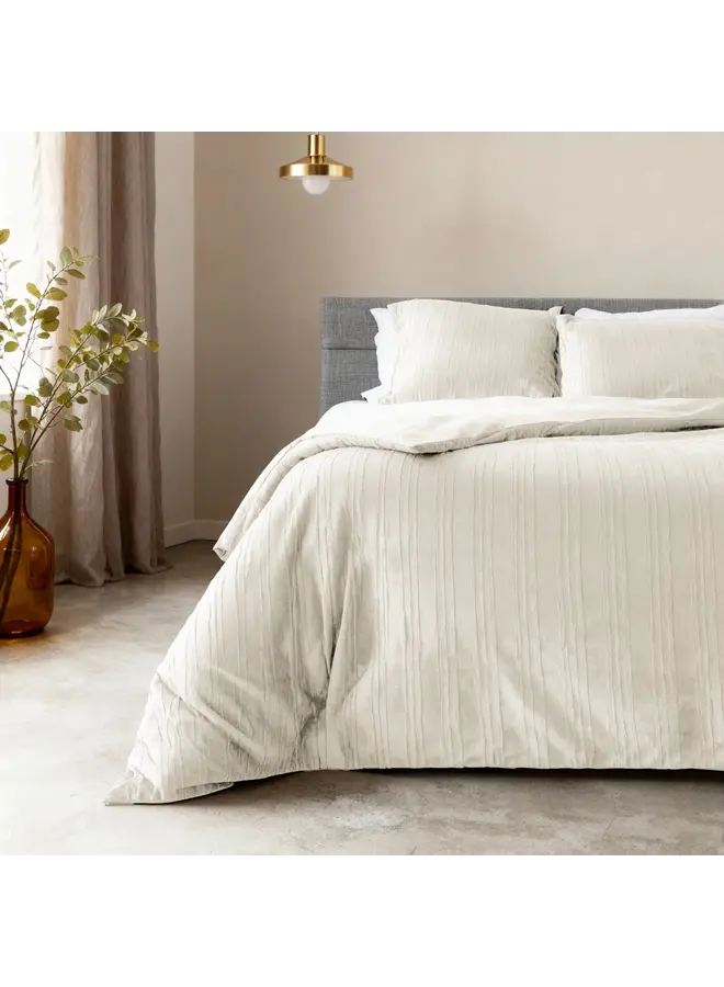 Sleeptime Dekbedovertrek Velvet Lining Beige - Velvet