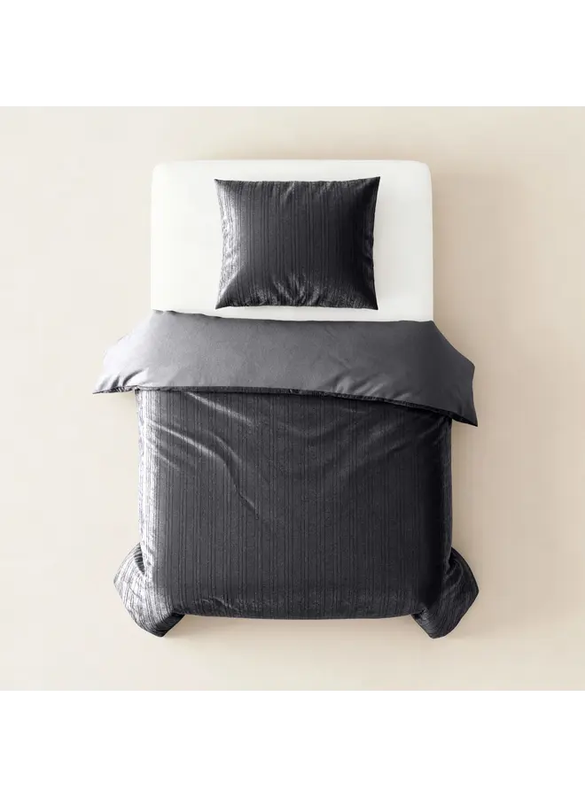 Sleeptime Dekbedovertrek Velvet Lining Zwart - Velvet