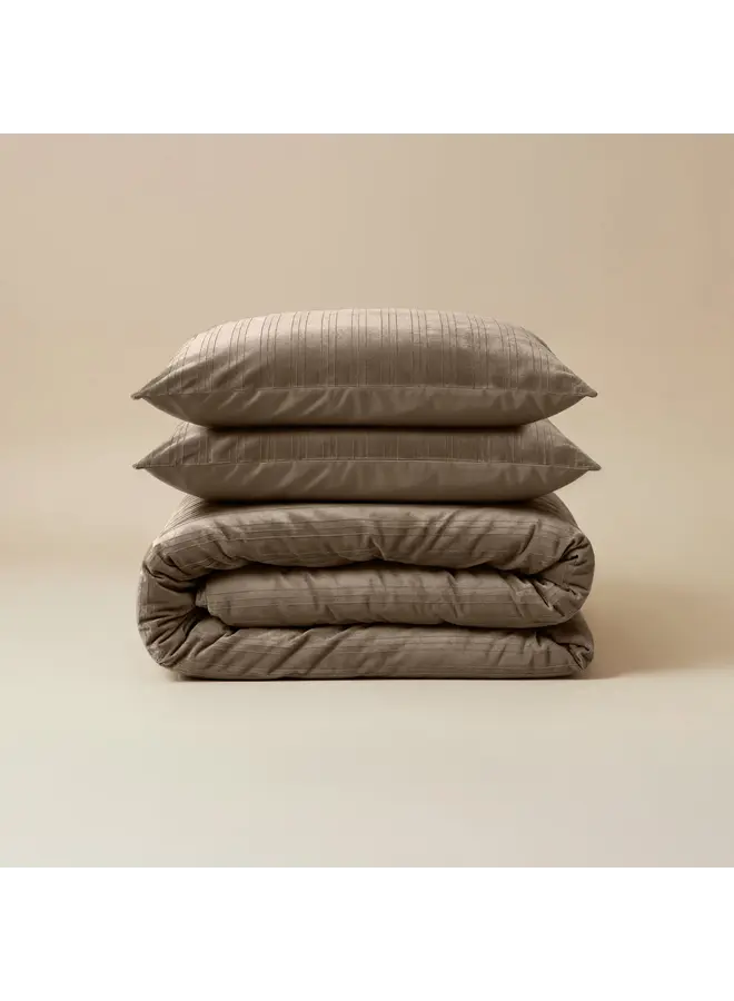 Sleeptime Dekbedovertrek Velvet Lining Taupe - Velvet