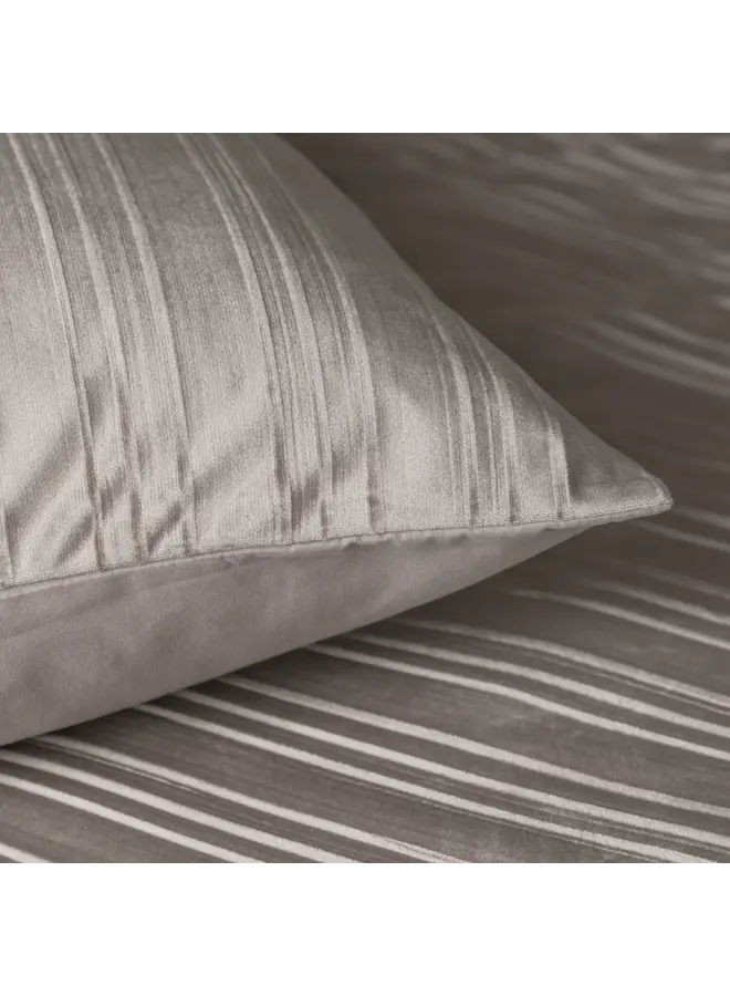 Sleeptime Dekbedovertrek Velvet Lining Taupe/Grijs - Velvet