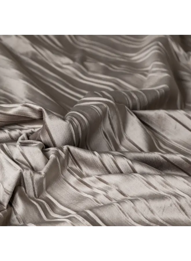 Sleeptime Dekbedovertrek Velvet Lining Taupe/Grijs - Velvet