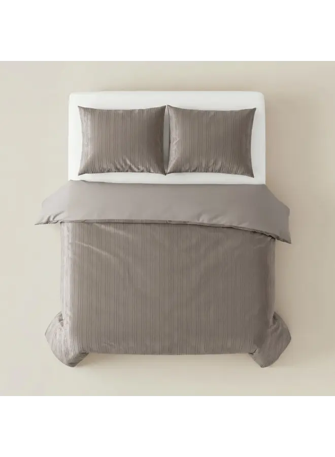 Sleeptime Dekbedovertrek Velvet Lining Taupe/Grijs - Velvet