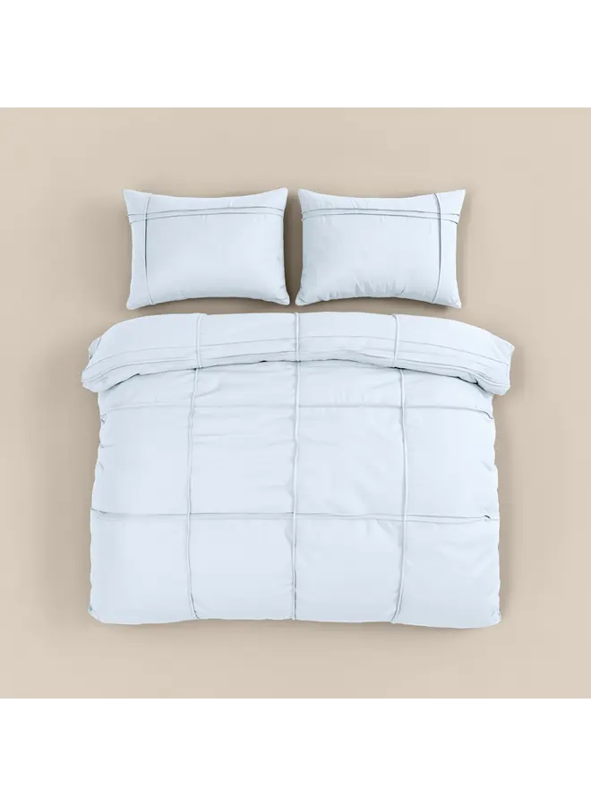 Sleeptime Dekbedovertrek Washed Tufted Wit - Microvezel