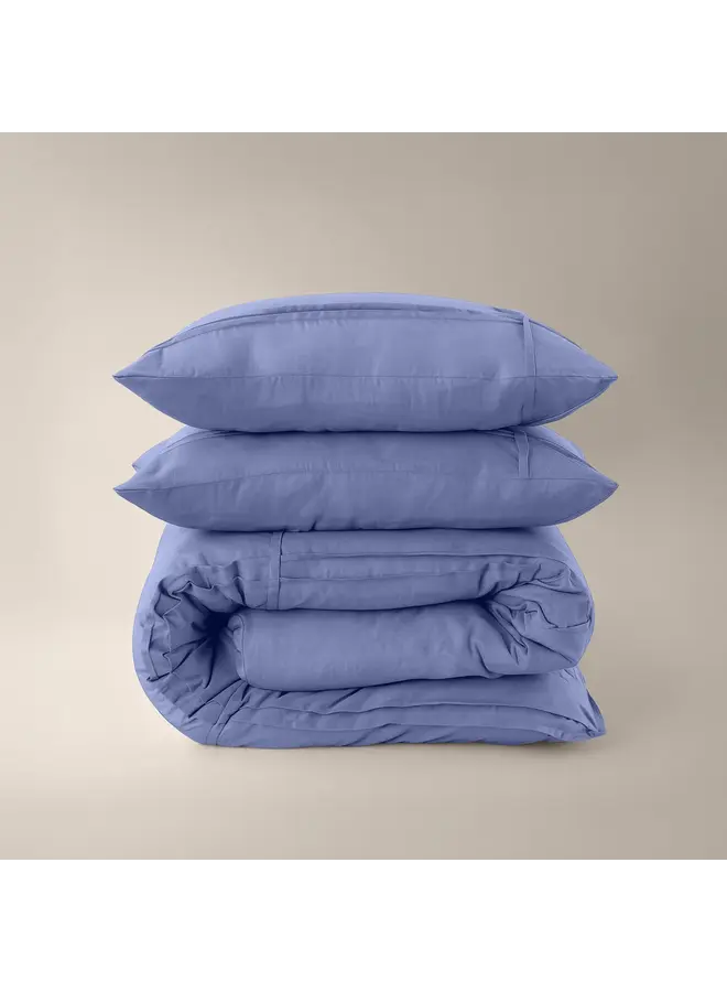 Sleeptime Dekbedovertrek Washed Tufted Blauw - Microvezel