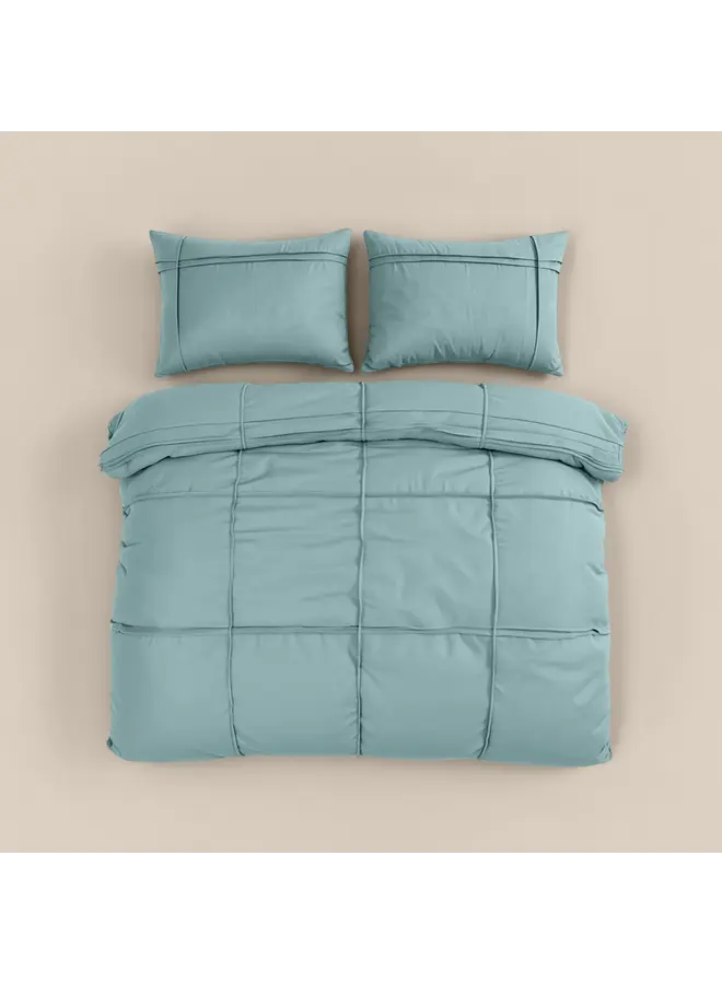 Sleeptime Dekbedovertrek Washed Tufted Groen - Microvezel