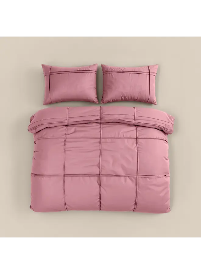 Sleeptime Dekbedovertrek Washed Tufted Oud Roze - Microvezel