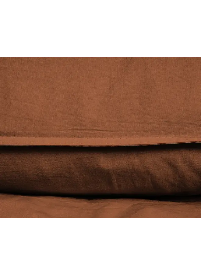 Dreamhouse Dekbedovertrek Stone Washed Uni Bruin - Katoen